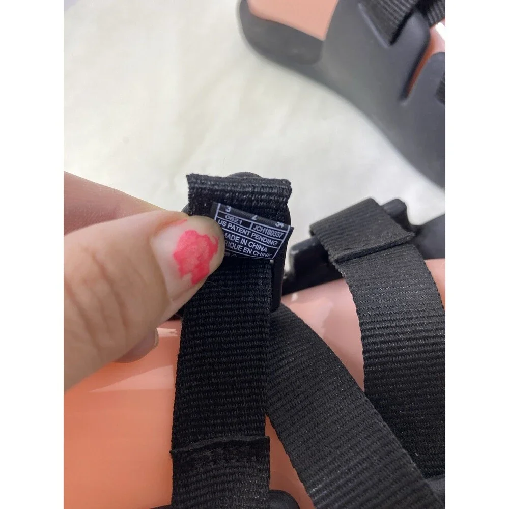Chaco Chillos Kids Size 3K Black Slip On Outdoors Sport Slides JCH180337